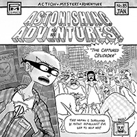 Joanna Gruesome/Perfect Pussy "Astonishing Adventures" Comic/Split EP image